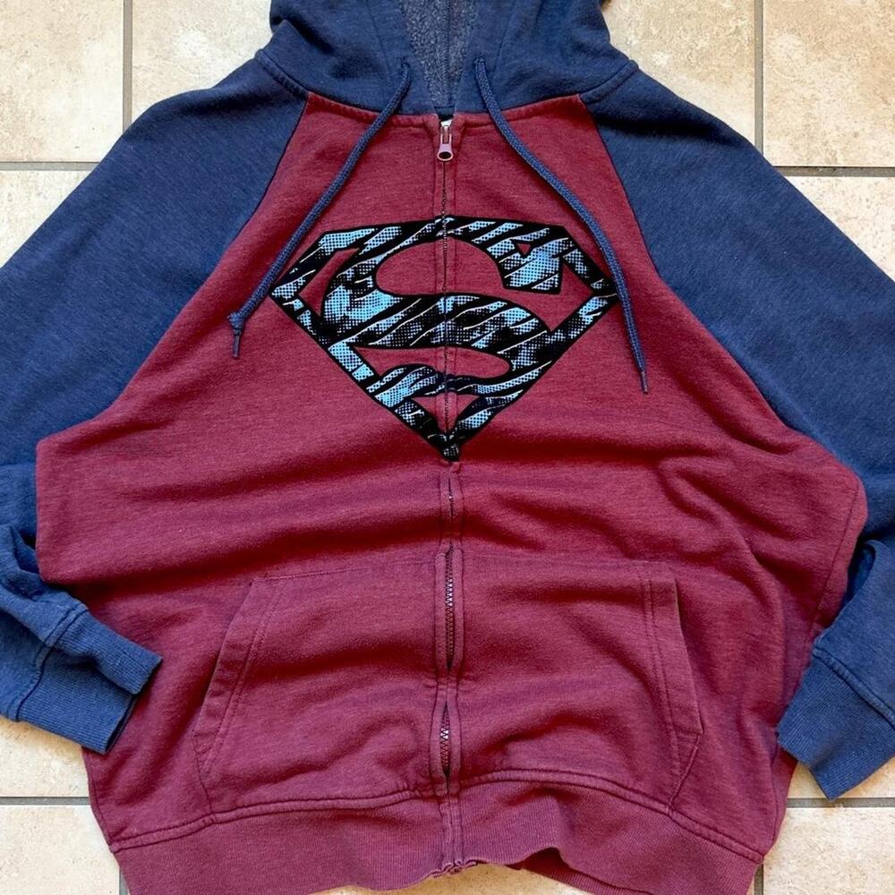 DC Comics Superman Zip Up Hoodie - Size L